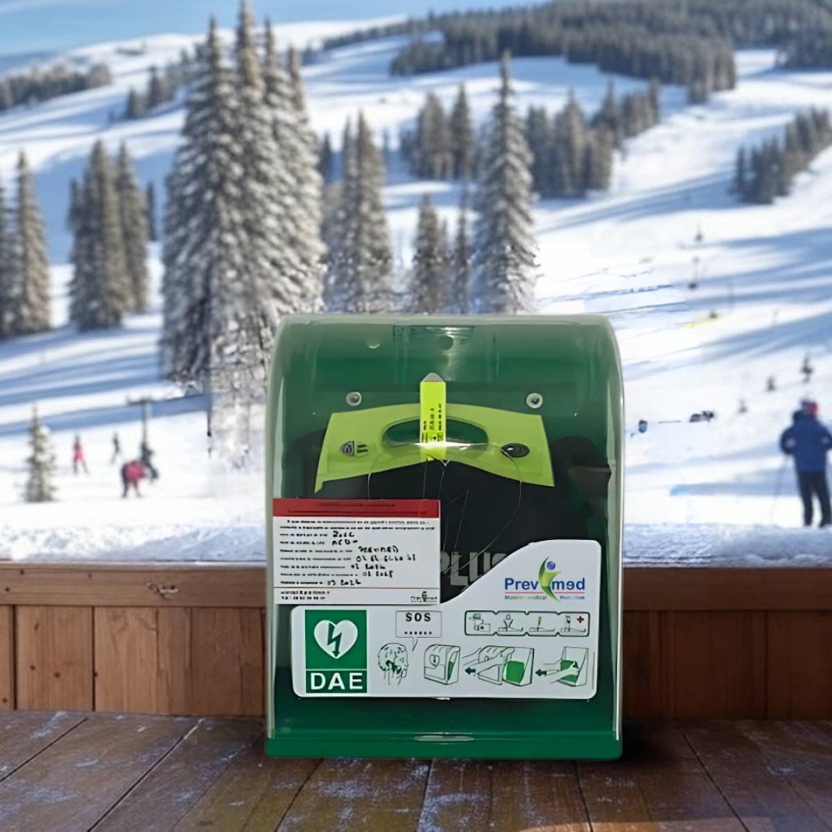 Défibrillateur pour le Ski