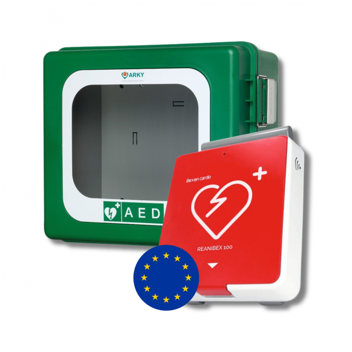 Pack défibrillateur en extérieur Reanibex 100 