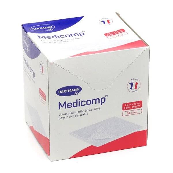 Compresses stériles non-tissé Medicomp avec une grande capacité d'absorption
