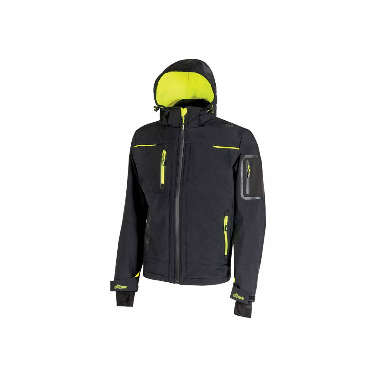 Veste U-Power SPACE en softshell imperméable et coupe vent - S / 5XL